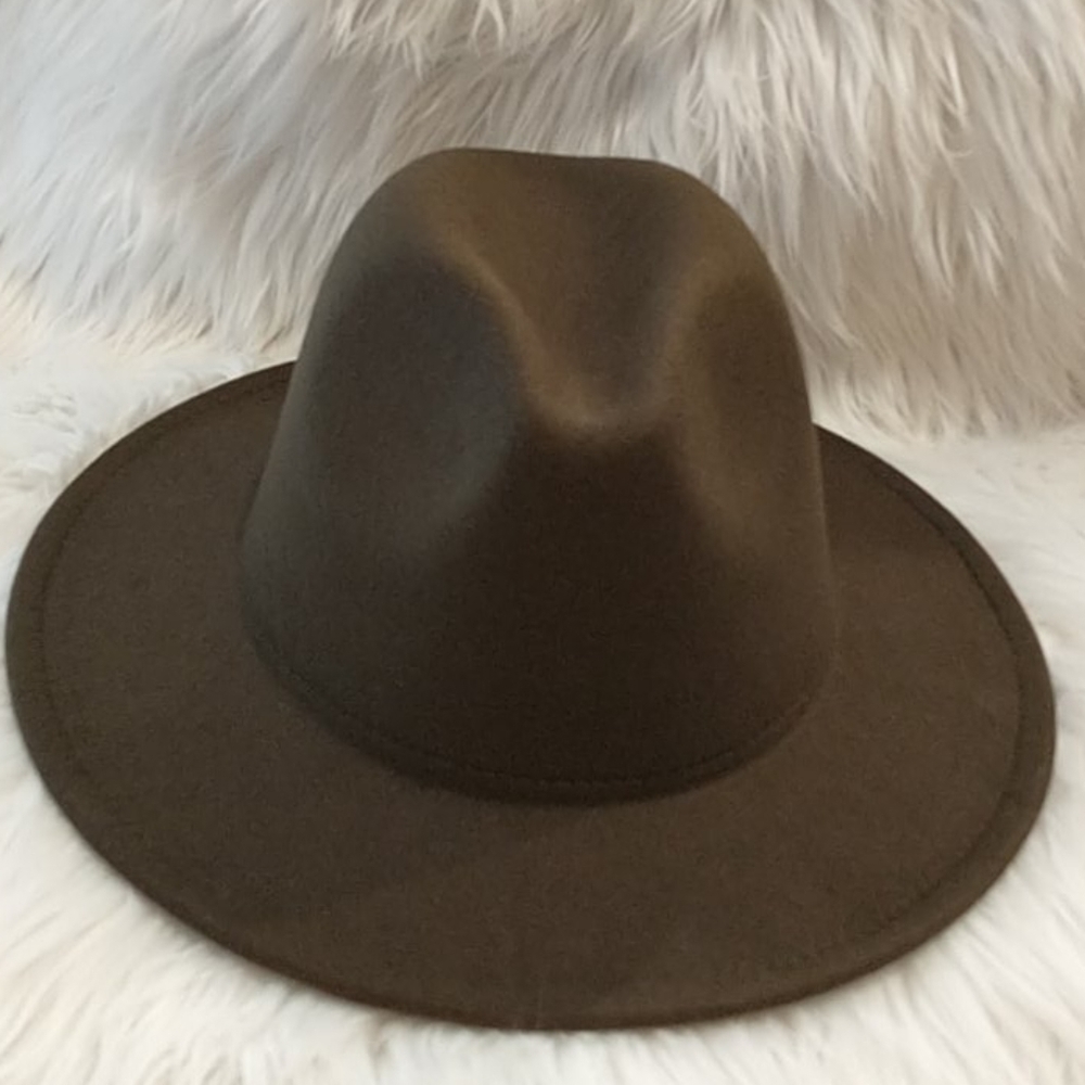 Fedora olive /red